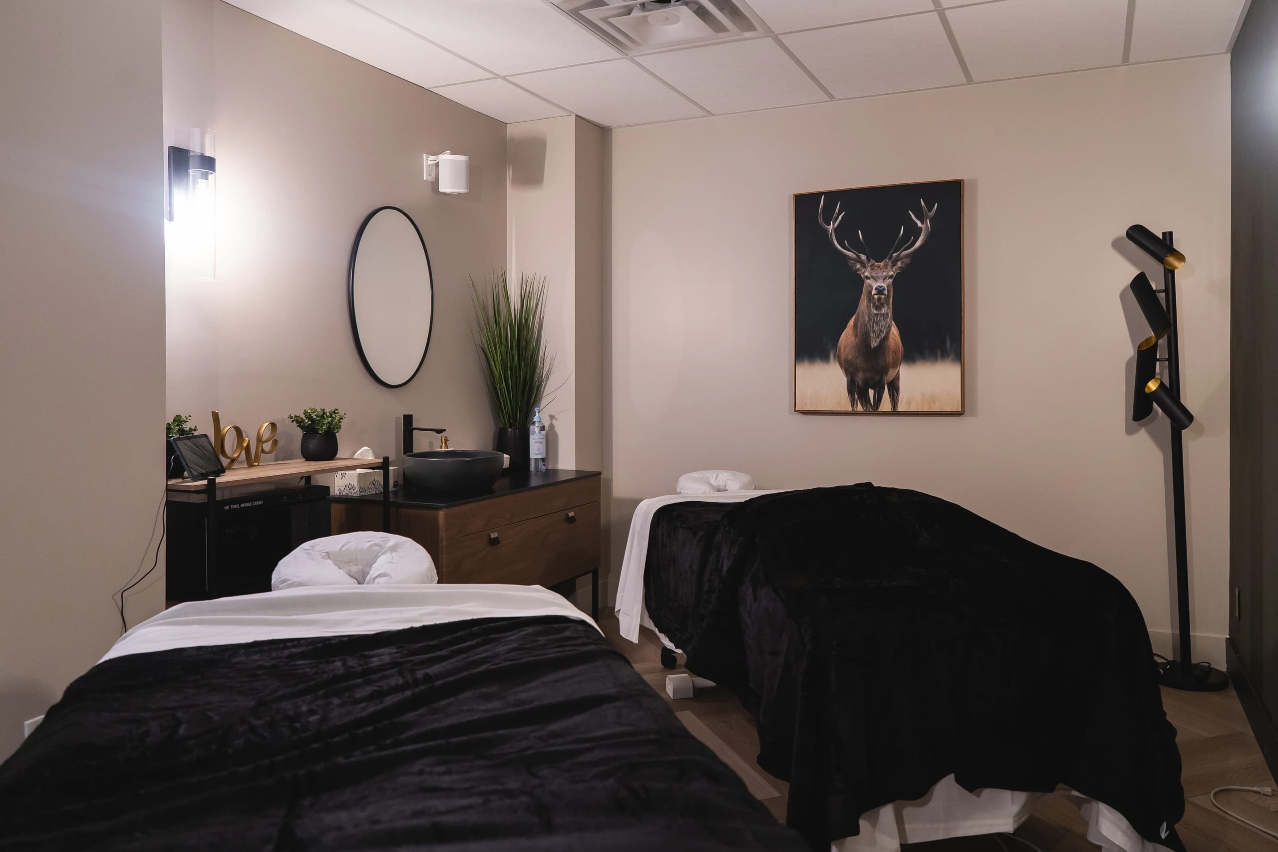 A dual treatment suite at Leela Eco Spa